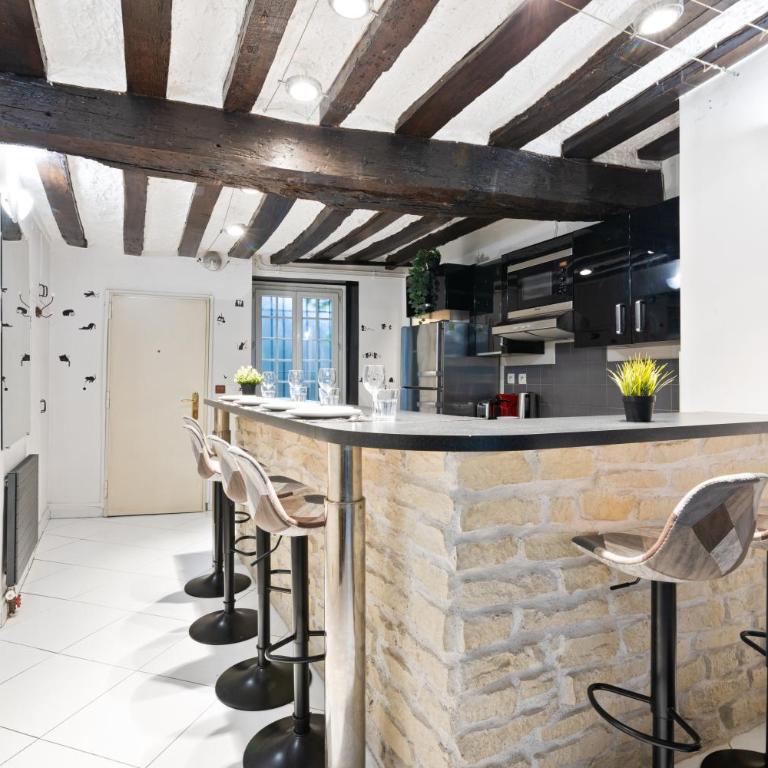 Notre Dame de Paris Luxurious 1BR-4P with NetFlix - One-Bedroom Apartment - 3