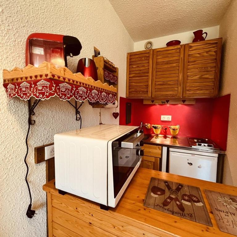 Charmant studio 4 pers, balcon Sud, proche pistes - Plan Peisey - Studio - 9