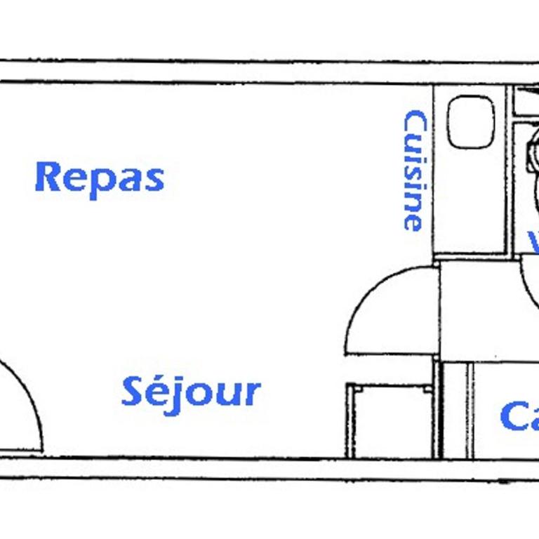 Joli studio cabine avec garage fermé aux Saisies - Studio - 8