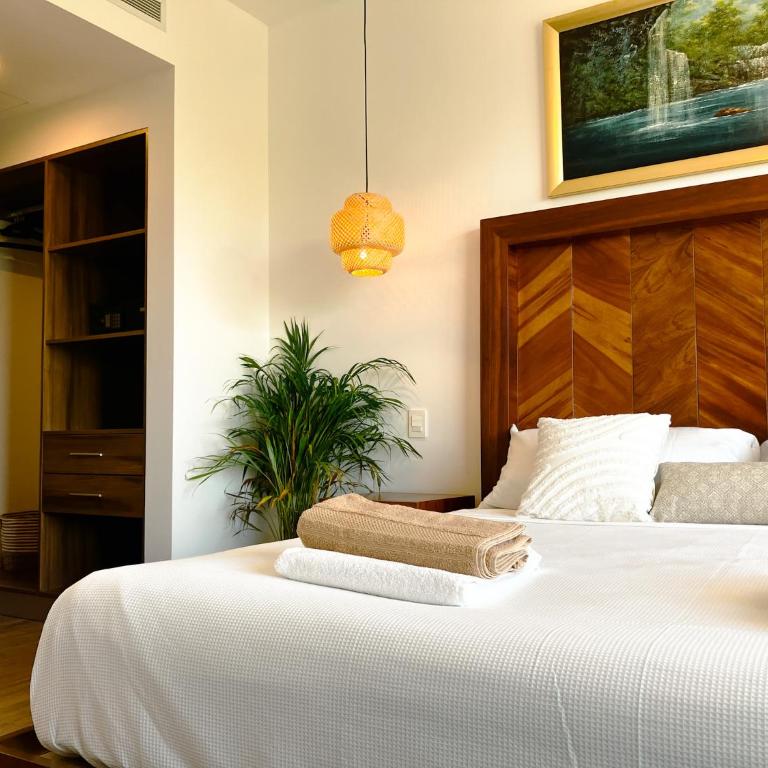 Stylish Playacar Condo with Balcony & Pool - Apartamento Deluxe de 2 dormitorios con vistas al jardín - 21