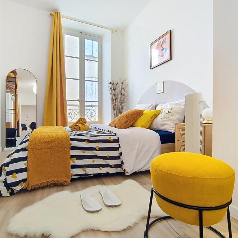Carré d'Or Centre Ville Nîmes Romanité - One-Bedroom Apartment - 42