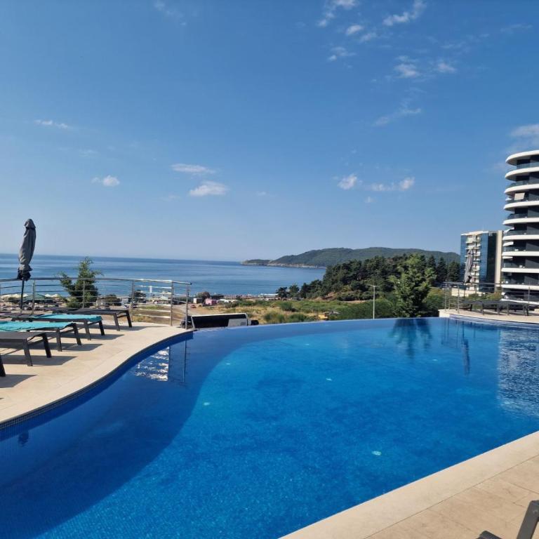Skyline lux apartman Becici sa pogledom na more - Apartman sa 1 Spavaćom Sobom - 11