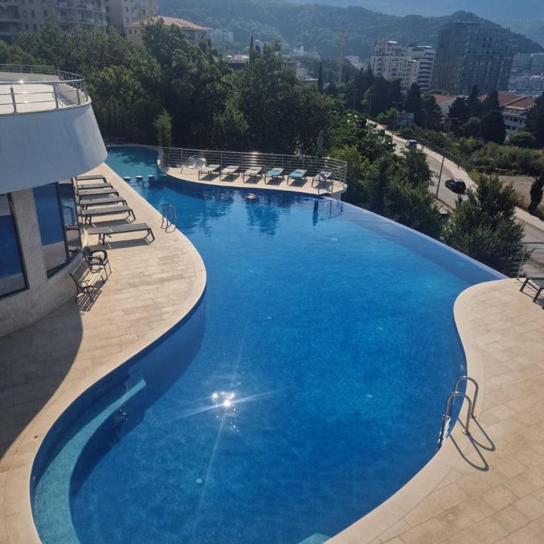 Skyline lux apartman Becici sa pogledom na more - Apartman sa 1 Spavaćom Sobom - 13