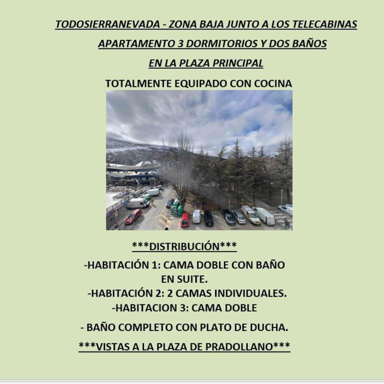 SKI & SNOW APARTMENTS - PLAZA DE PRADOLLANO - Junto a los Telecabinas by TODOSIERRANEVADA - Apartamento Deluxe de 3 dormitorios - 5