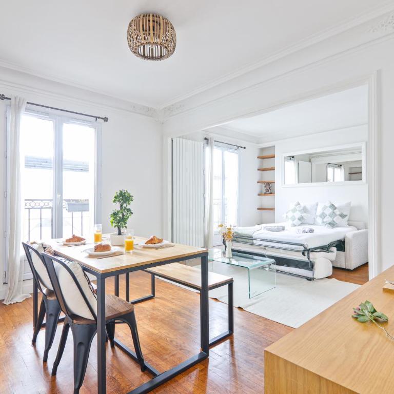 Haussmannien lumineux avec balcon proche Montmartre - Appartement 1 Chambre - 48
