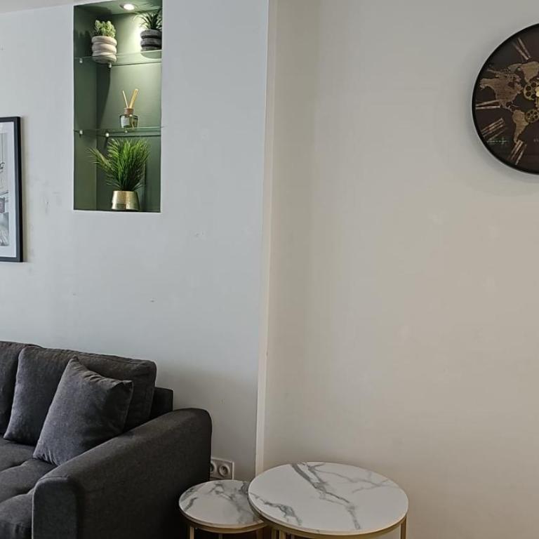 Cosy 50m2 moderne avec terrasse, spa et sauna communs, à 2 pas de la Place Dalton - Appartamento con 1 Camera da Letto - 23