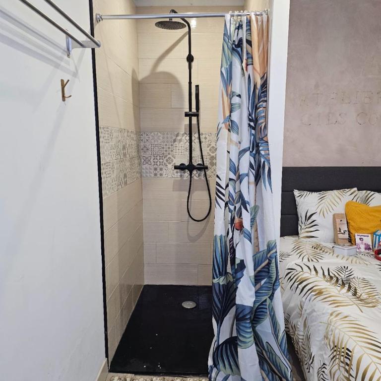 Cosy 50m2 moderne avec terrasse, spa et sauna communs, à 2 pas de la Place Dalton - Appartamento con 1 Camera da Letto - 14
