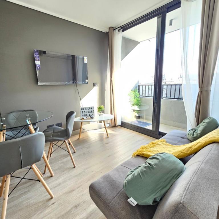 Departamento minutos de Movistar Arenas, La Moneda, Plaza de Armas en pleno Centro de Santiago - One-Bedroom Apartment - 4