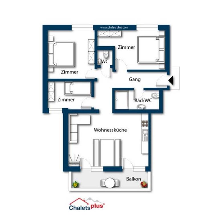 Schöneben Appartementen Top 5 - Appartement 3 Chambres avec Vue sur la Montagne - 23