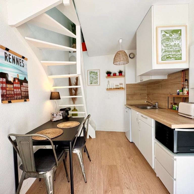 Le Duplex de Jean, Centre de Rennes - Appartement 1 Chambre - 4