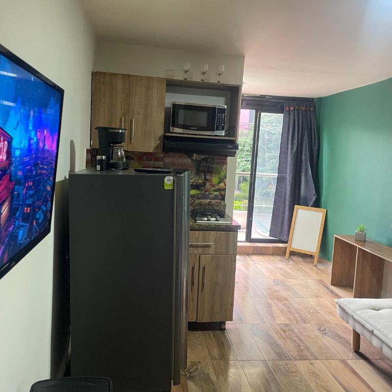 Belen Rosales loft pequeño cerca Unidad Deportiva de Belen - Apartamento Estudio - 1 cama doble - 48