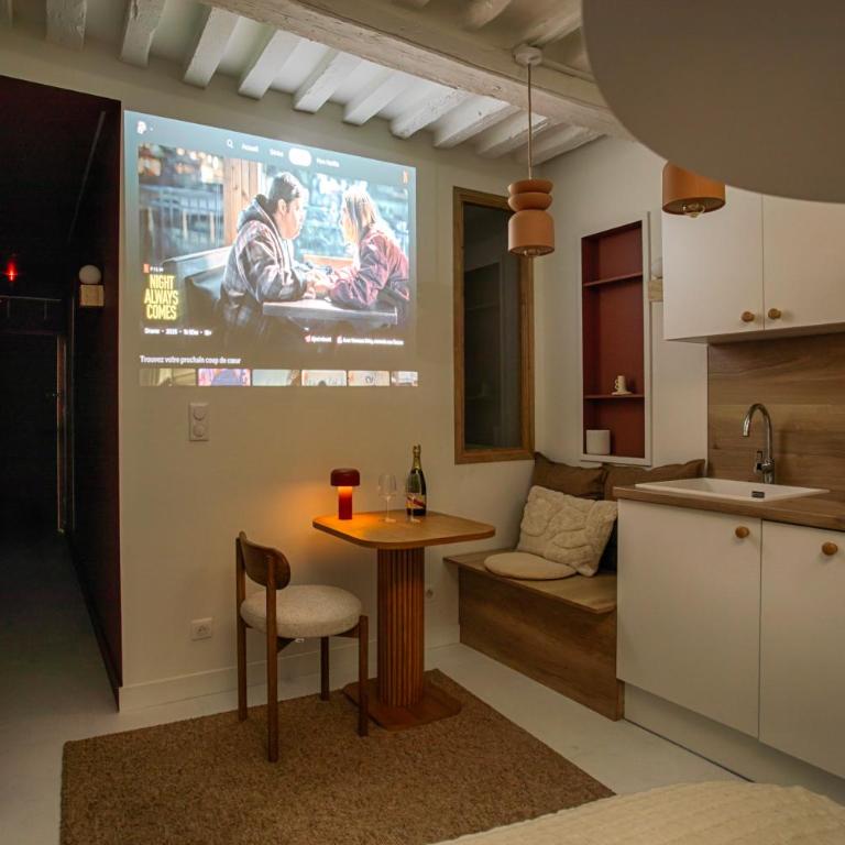 Le Saint-Sauveur - Chaleureux 2 pièces - Vidéoprojecteur - Appartamento con 1 Camera da Letto - 16