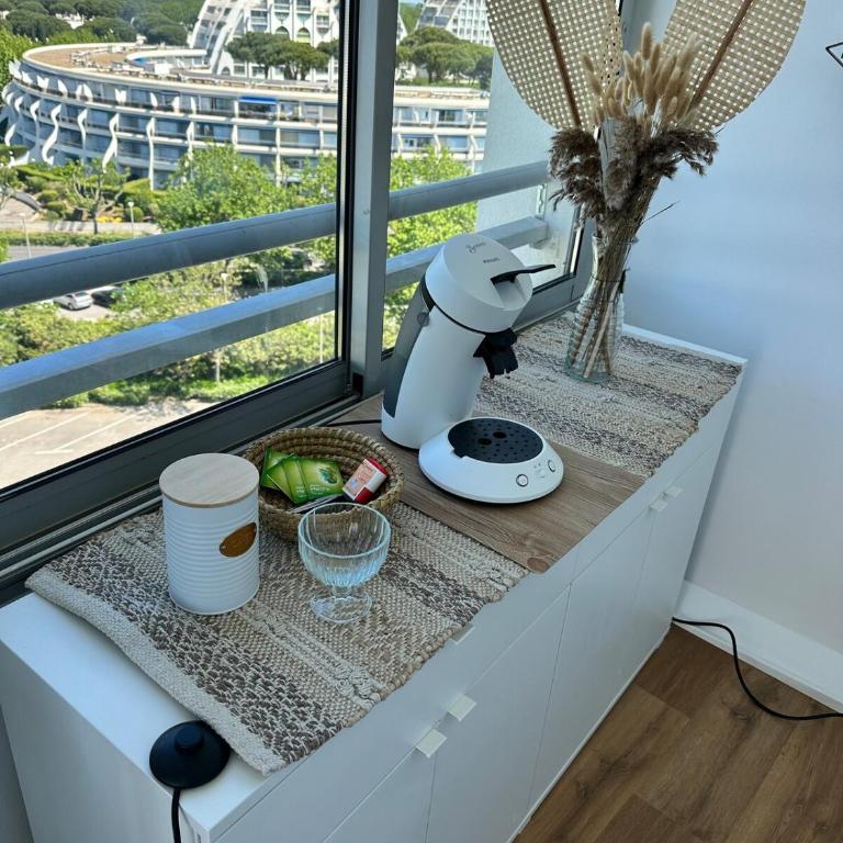 Studio cabines, Vue mer & étang, plage a pied - Studio Apartment with Sea View - 7