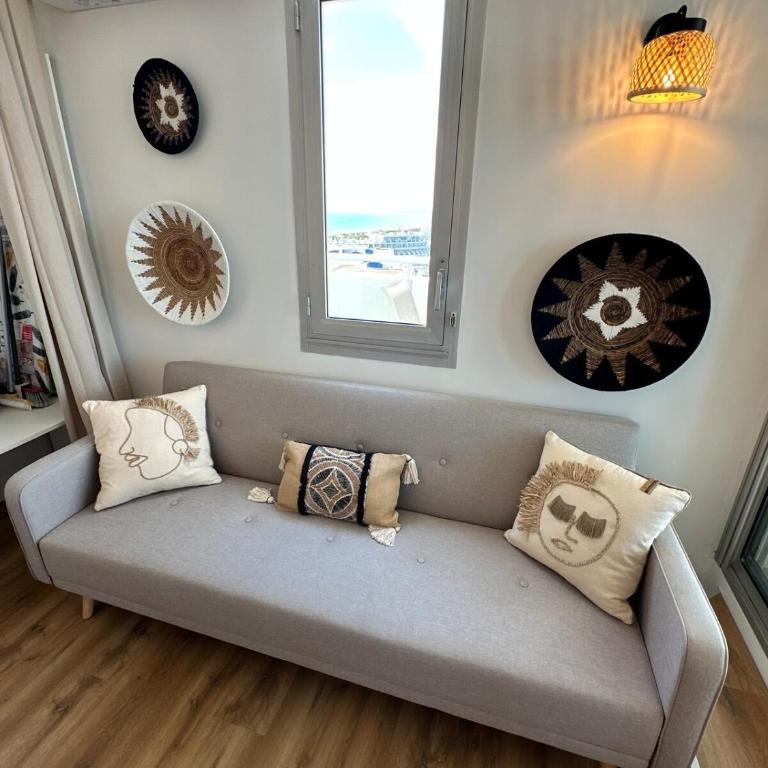 Studio cabines, Vue mer & étang, plage a pied - Studio Apartment with Sea View - 18