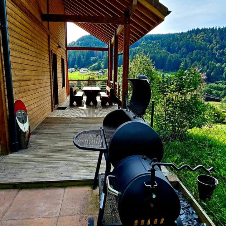 Chalet Bois le Havre du sotrè Gérardmer Sauna panoramique jacuzzi 14 personnes et 1 bébé - Chalet Superior - 86