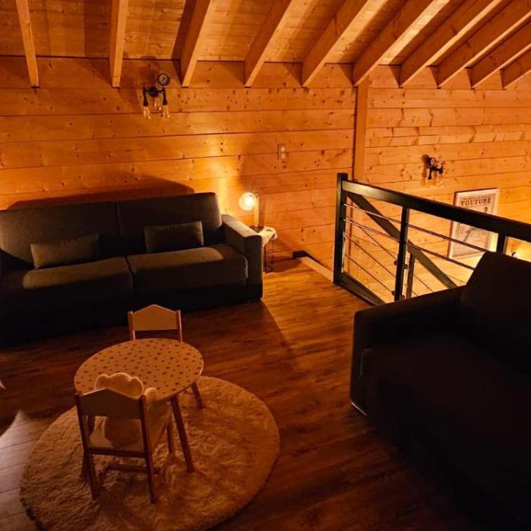 Chalet Bois le Havre du sotrè Gérardmer Sauna panoramique jacuzzi 14 personnes et 1 bébé - Chalet Superior - 87
