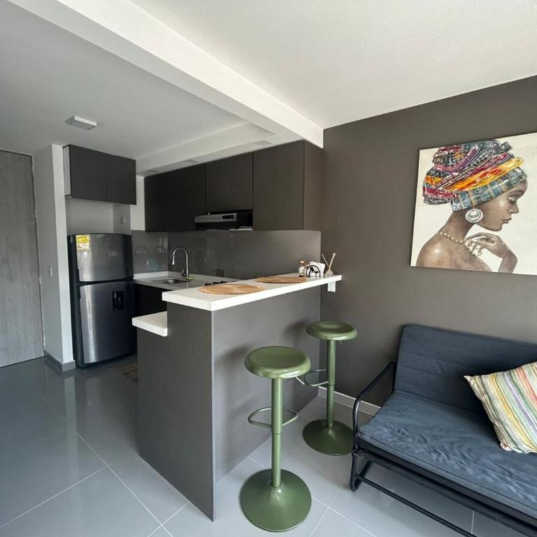 Apartamento tipo loft al norte de Cali, cerca al aeropuerto y terminal - One-Bedroom Apartment - 54