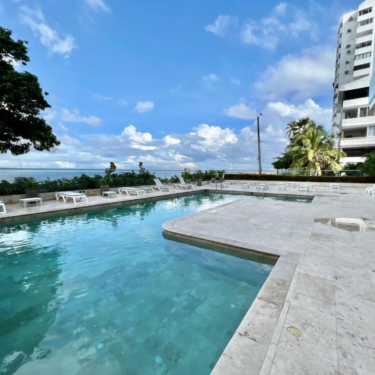 Oceanview Bocagrande Laguito Palmetto Sunset Building - Two-Bedroom Apartment with Balcony and Sea View - 16
