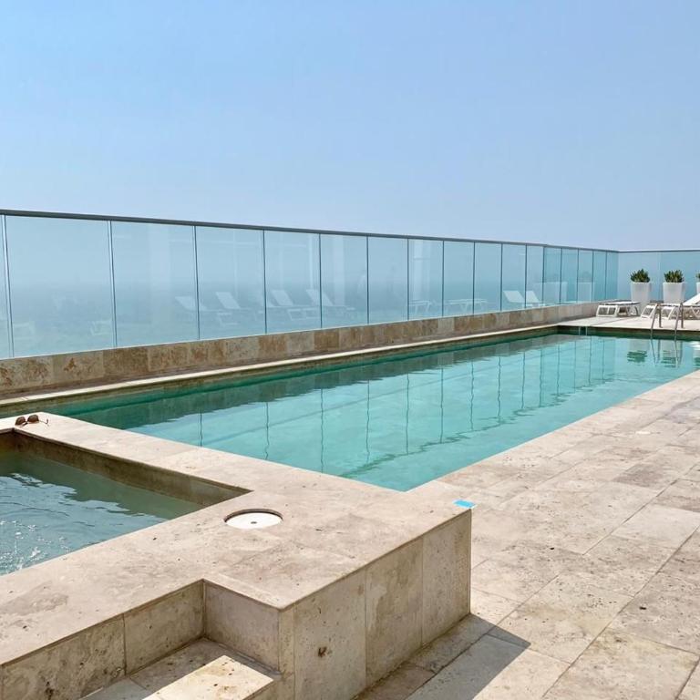 Oceanview Bocagrande Laguito Palmetto Sunset Building - Two-Bedroom Apartment with Balcony and Sea View - 2