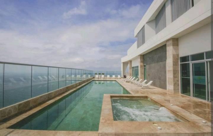 Oceanview Bocagrande Laguito Palmetto Sunset Building - Two-Bedroom Apartment with Balcony and Sea View - 34