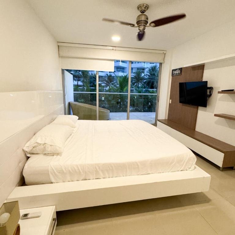 Apartamento en Cartagena con balcón en Morros - Family Two-Bedroom Apartment with View - 7