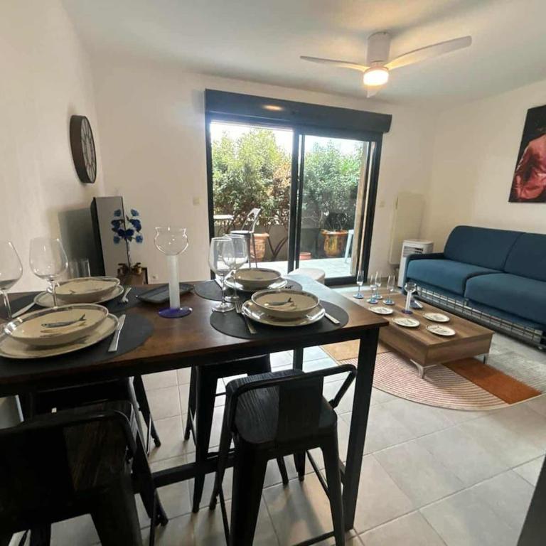 Confortable appartement rez de jardin- terrasse - parking - Apartamento de 1 dormitorio - 16