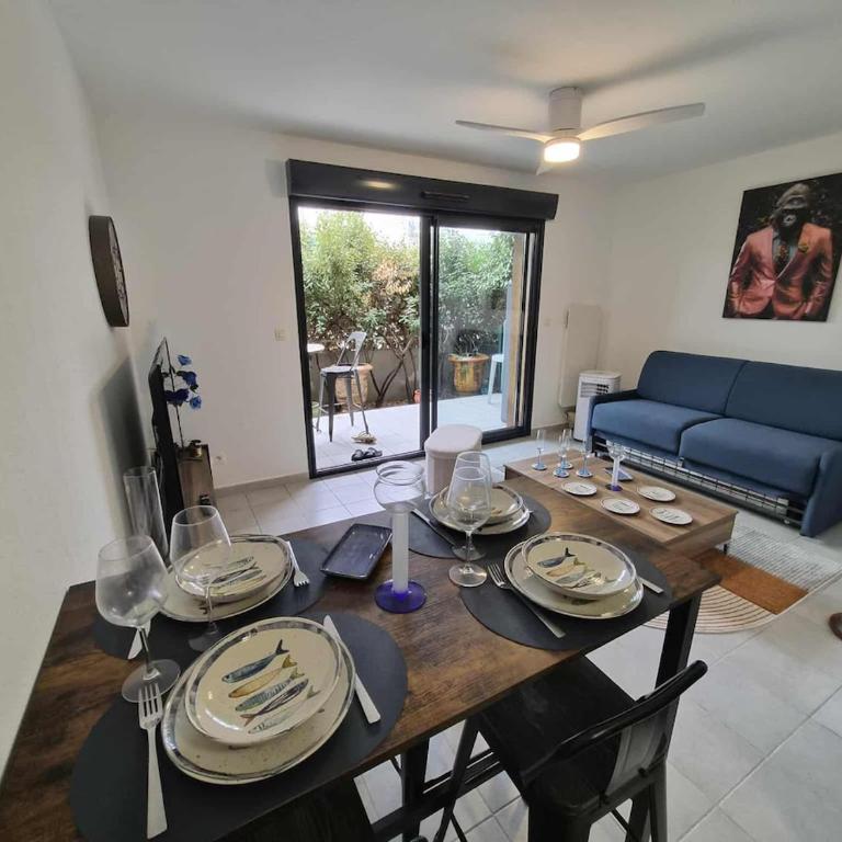 Confortable appartement rez de jardin- terrasse - parking - Apartamento de 1 dormitorio - 20