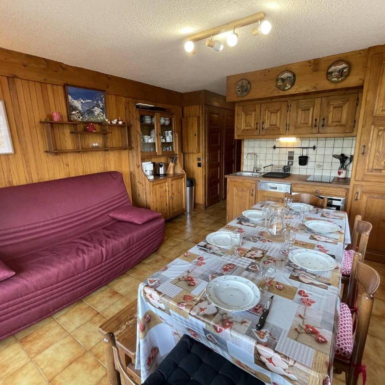 Chalet Roselend T2 cabine, splendide vue montagne proche pistes et commerces - 7 personnes - ASAI218-008 - Apartment mit 1 Schlafzimmer - 8