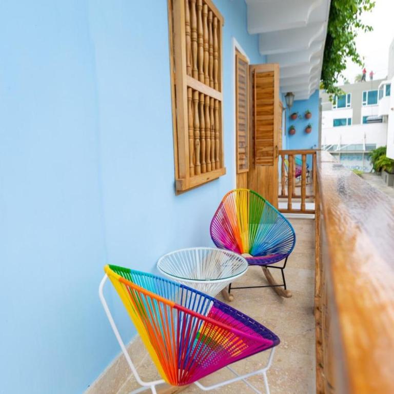 Blue House Castillo View Private Jacuzzi & Colonial Balconies - Two-Bedroom House - 7