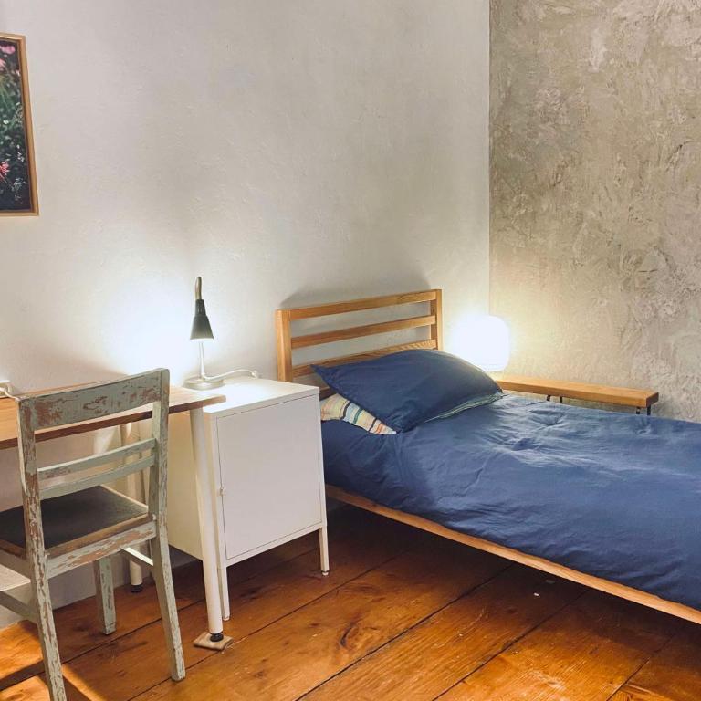 Chambre privée non verrouillée dans un appartement partagé - avec chien - Chambre Simple avec Salle de Bains Commune - 1