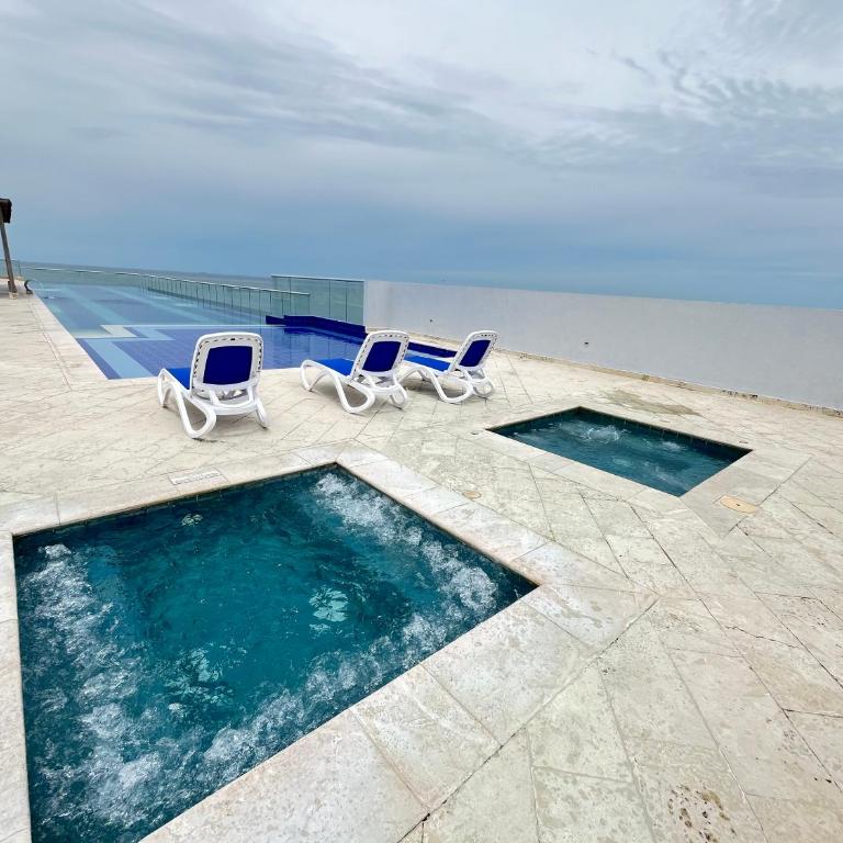 Ocean Drive Cartagena Apto con Piscina Infinity - One-Bedroom Apartment - 25