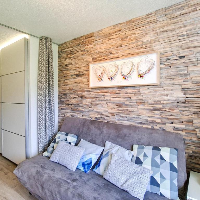 Studio rénové au centre de Flaine avec balcon pour 5 personnes - Studio - 9