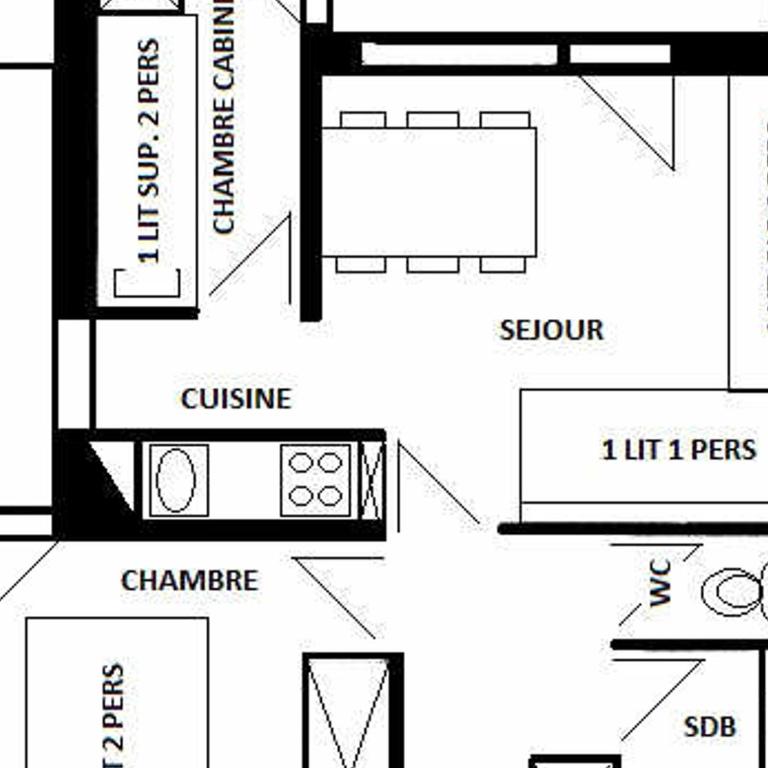 Appartement rénové pour 6 pers. avec parkings, ski à pied - La Plagne - FR-1-329-12 - Appartement (6 Adultes) - 11