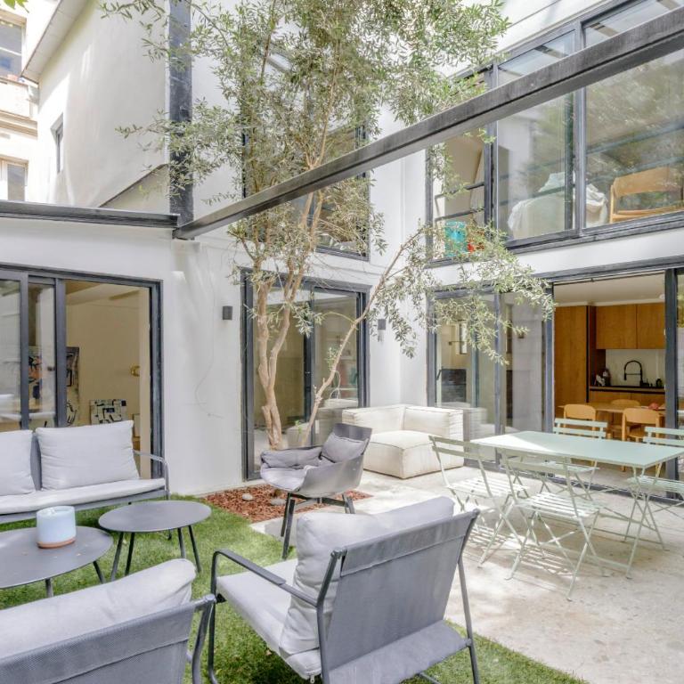 Maison Alcôme - Elegant Artist's Residence with Private Garden - Appartement 1 Chambre avec Jardin - 16