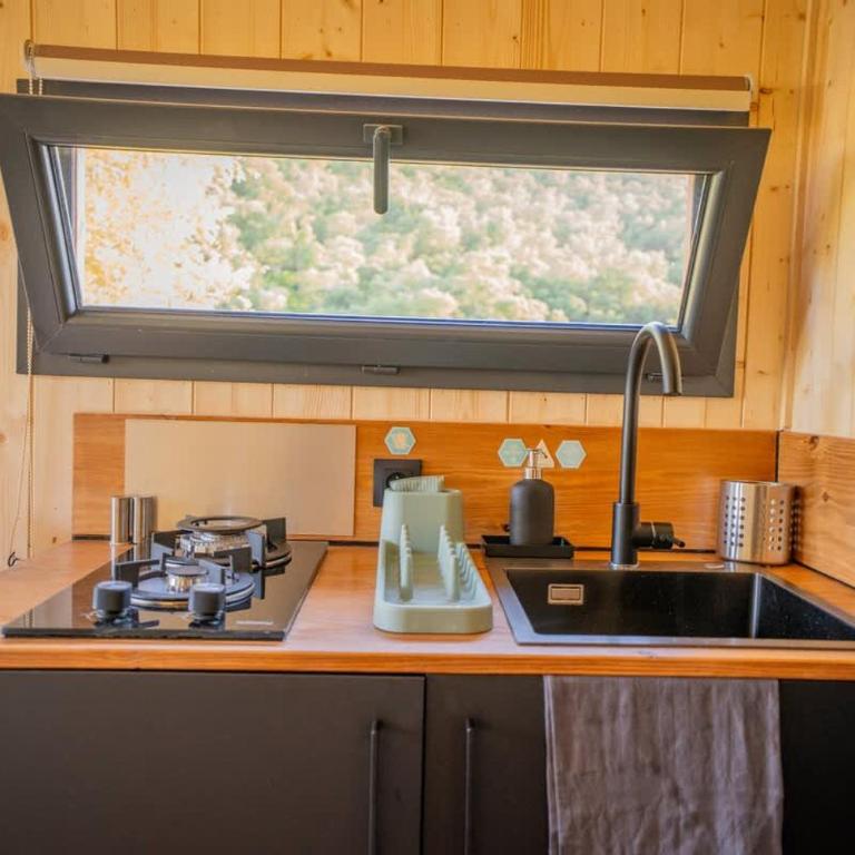 Lodge Grand Confort - Salle de bain italienne - Au coeur du Vignoble à 10 min de la Mer - Ferienhaus - 9