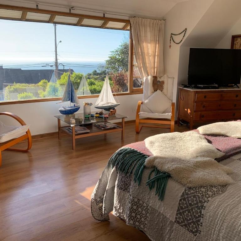 Casa en la playa con vista al mar - One-Bedroom House - 1