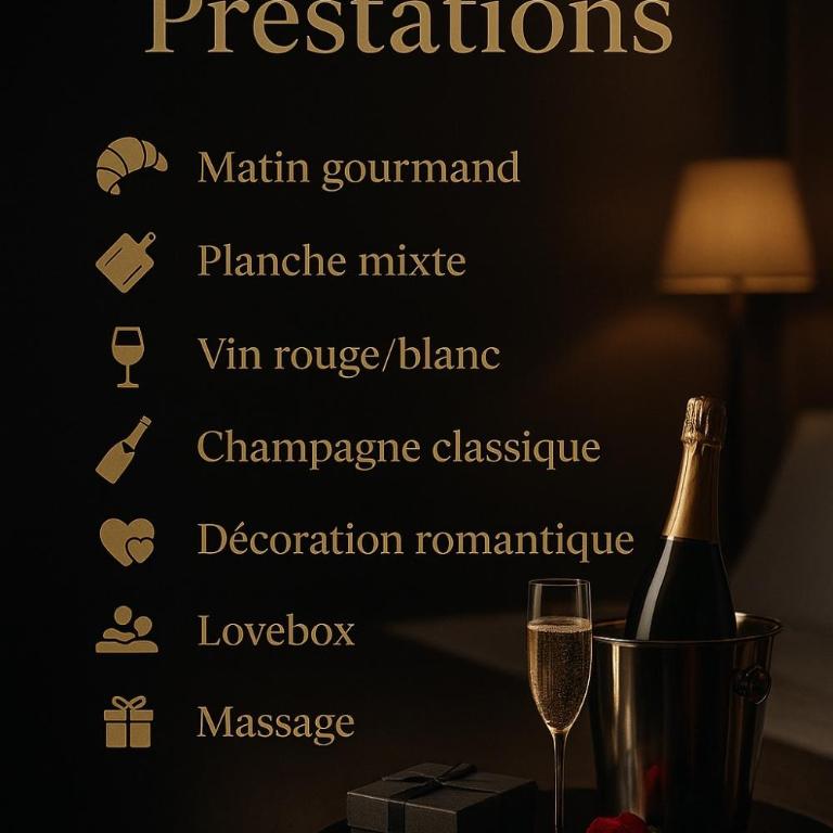 CK Suite & Spa - Jacuzzi Privatif - Reims - Apartamento de 1 dormitorio - 15