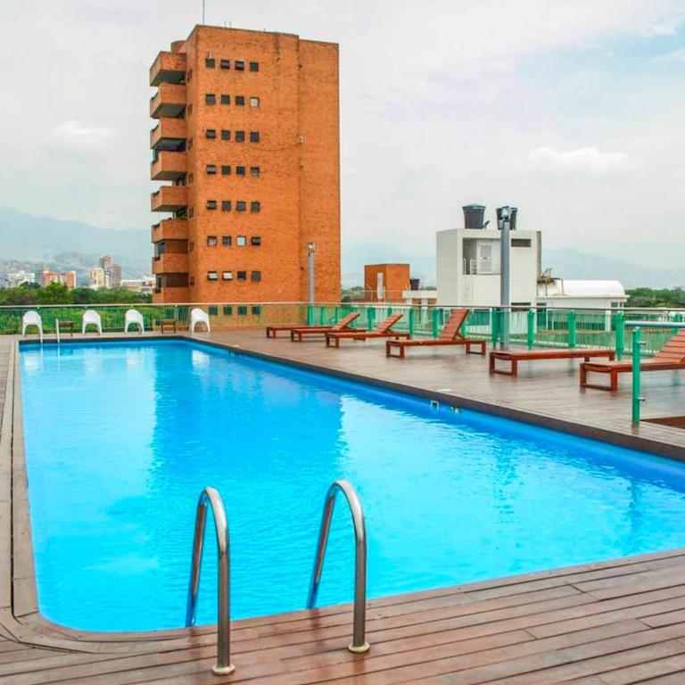 Apto en Cali Moderno con Balcón, Piscina & Terraza - Apartamento de 1 dormitorio - 24