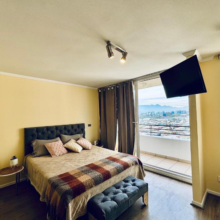 Departamento estudio en Macul hasta 3personas, a pasos del metro incluye estacionamiento - Studio Apartment - 2