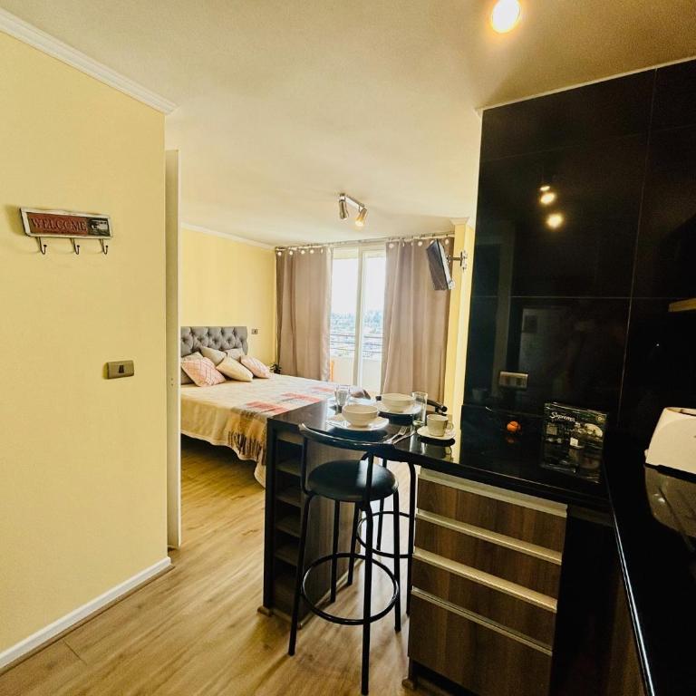 Departamento estudio en Macul hasta 3personas, a pasos del metro incluye estacionamiento - Studio Apartment - 4