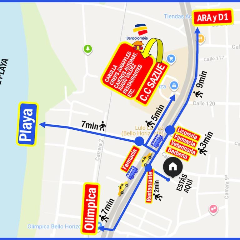 Apto con piscina a 7 min caminando de playa Bello Horizonte - Apartamento de 2 dormitorios - 22