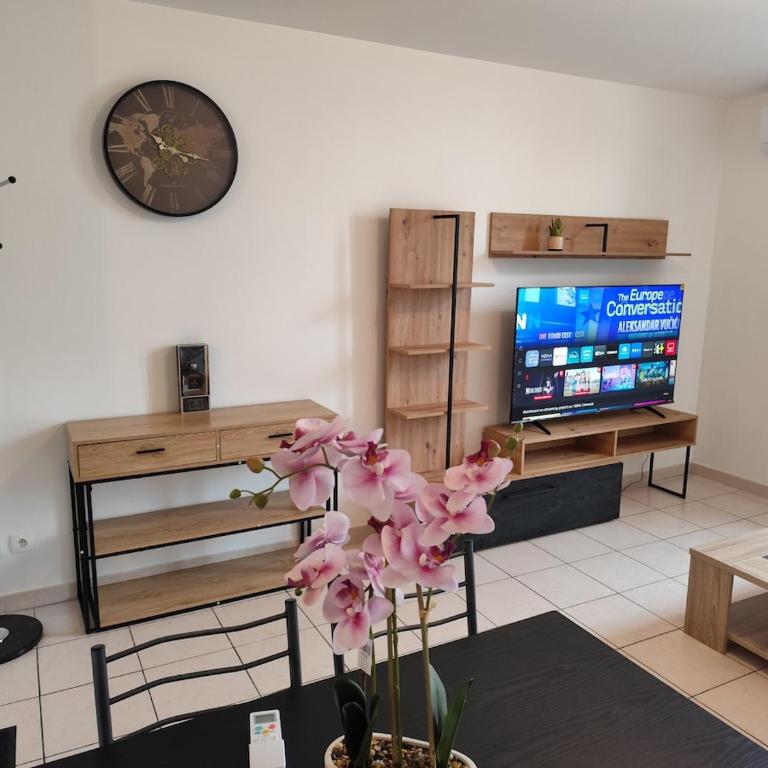 Vue sur les remparts de la cité médiévale -Clim-4pers - Apartment mit 1 Schlafzimmer - 6