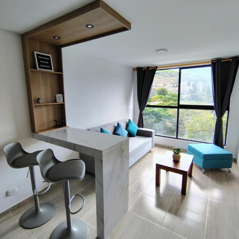 Apartaestudio Moderno y Tranquilo con Vista a la Montaña - Apartamento de 1 dormitorio - 3