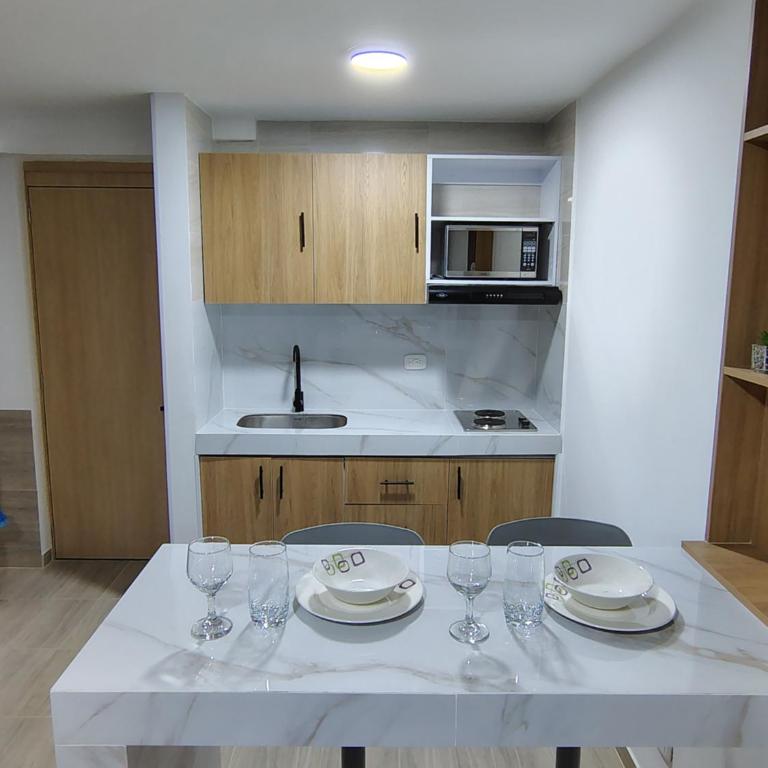 Apartaestudio Moderno y Tranquilo con Vista a la Montaña - Apartamento de 1 dormitorio - 4