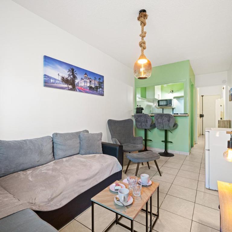 Le soleil niçois , proche mer et aéroport - Appartement 1 Chambre - 5
