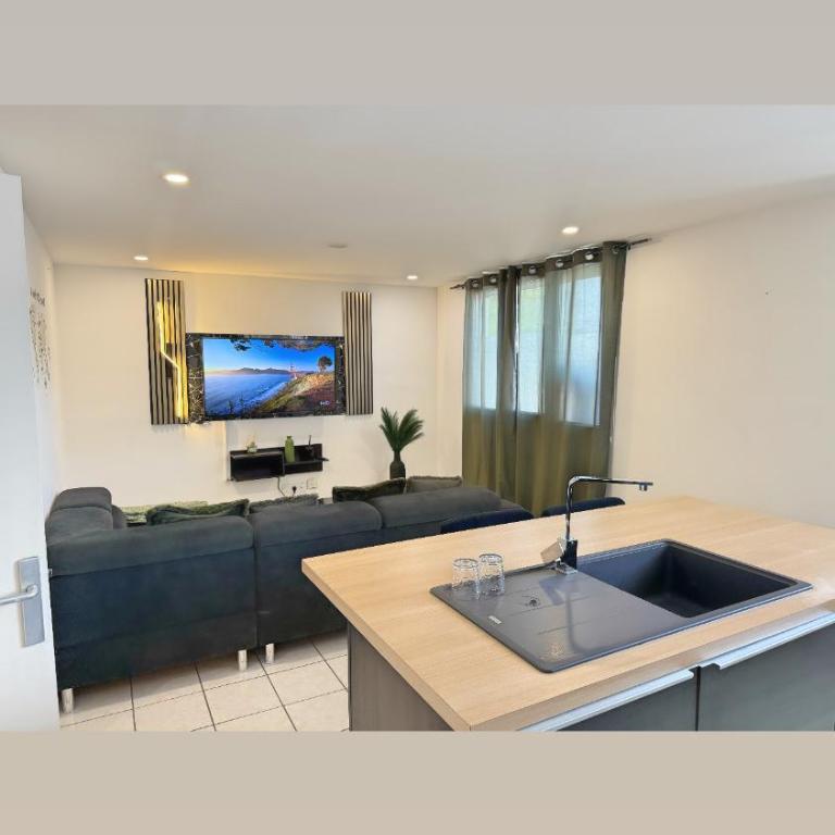 Appartement moderne calme 2 chambres WIFI fibre bein sport canal foot rmc netflix GRENOBLE - Apartment mit 2 Schlafzimmern - 2