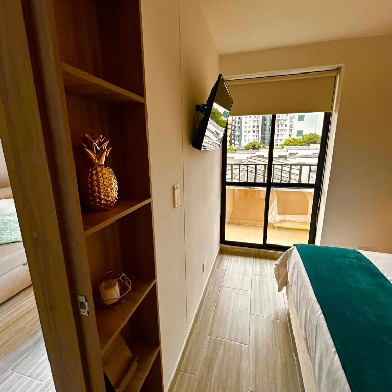Apto hito 6piso Armenia amoblado - Apartamento Estudio - 1 cama doble - 3