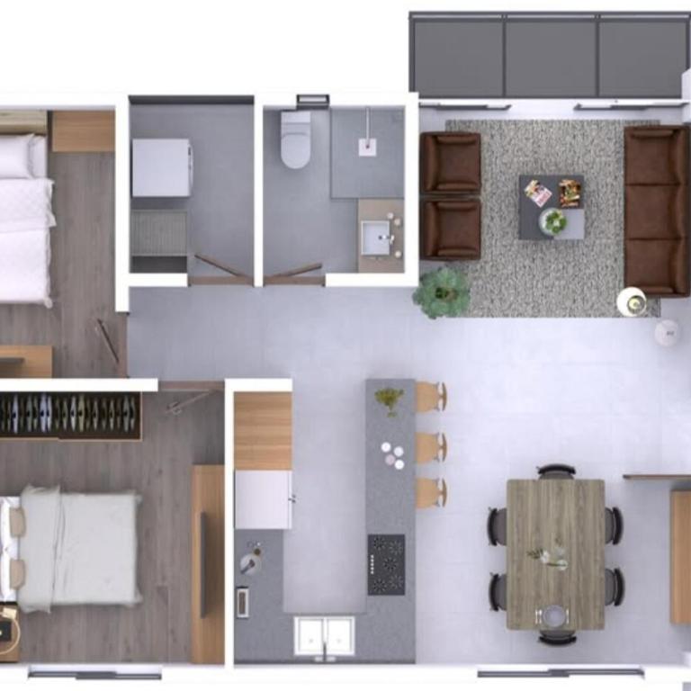 Aurora Boreal 2BE 2 BA 1 parking - Three-Bedroom Apartment - 20