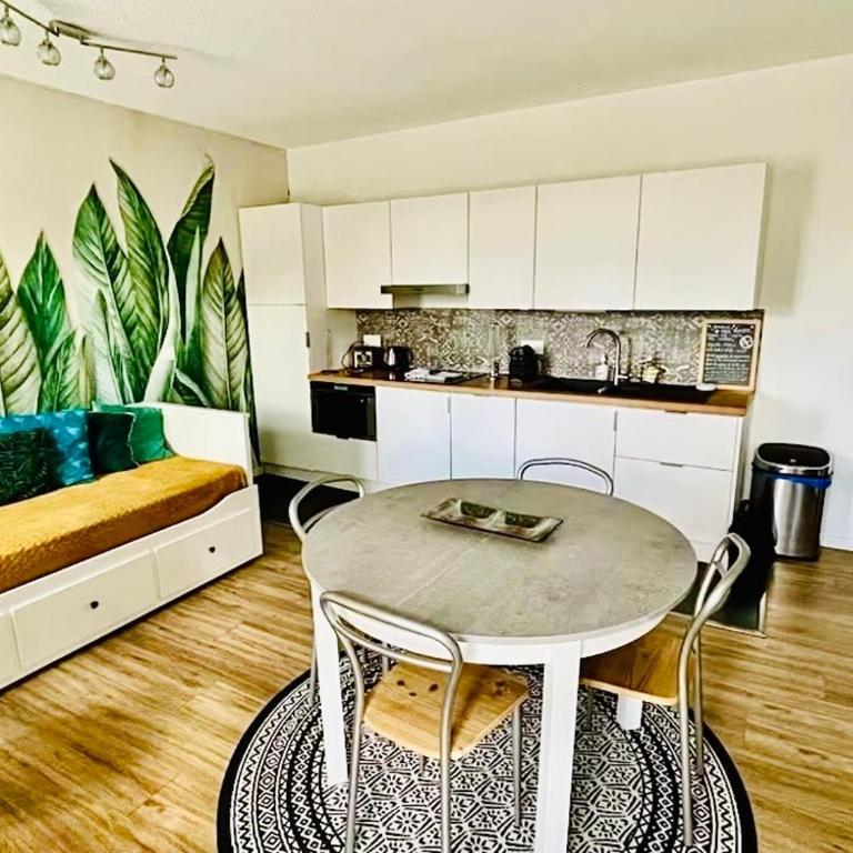 T2 Cozy au Centre - 3 Couchages - Annecy à 30mn - Chamonix, Megève à 45mn - Événements Salon RochExpo - Festivals - Train Express Annecy Evian-les-Bains- Genève - Appartement 1 Chambre - Non-Fumeurs - 1