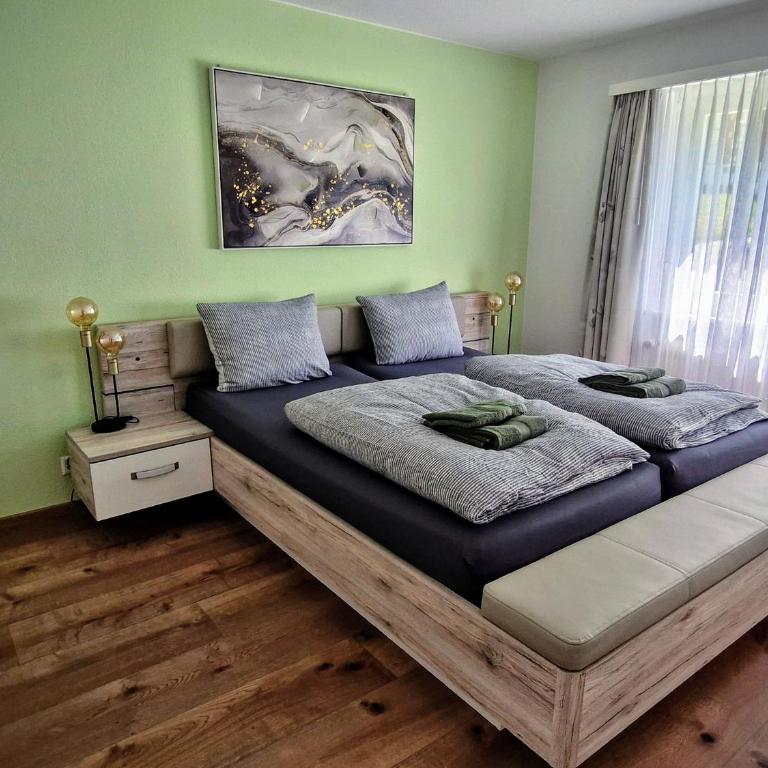 Wohnungen Matterhorn & Aletschhorn im Valere B Leukerbad - Apartment mit 2 Schlafzimmern mit Balkon und Terrasse - 12